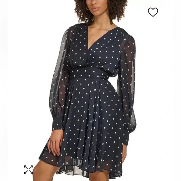 Tommy Hilfiger | Dresses | Nwt Tommy Hilfiger Sz 8 Petite Polka Dot Chiffon Fit Flare Long Sleeve Dress | Poshmark Tommy Hilfiger | Dresses | Nwt Tommy Hilfiger Sz 8 Petite Polka Dot Chiffon Fit Flare Long Sleeve Dress | Poshmark